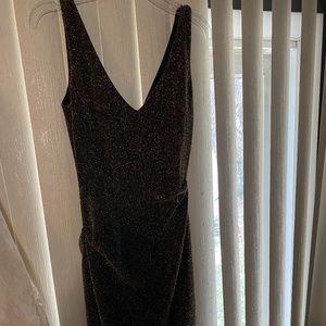 Cocktail dress black and gold